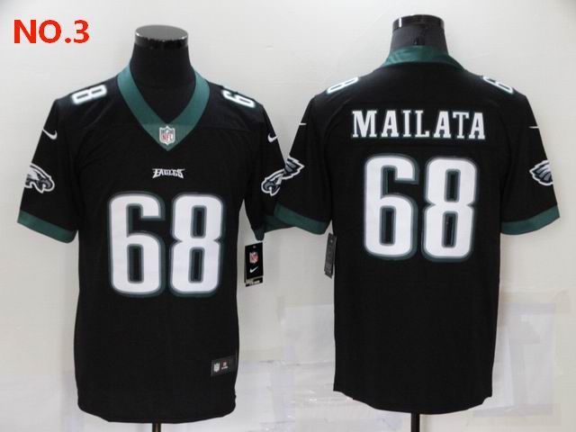 Men's Philadelphia Eagles #68 Jordan Mailata Jersey NO.3;